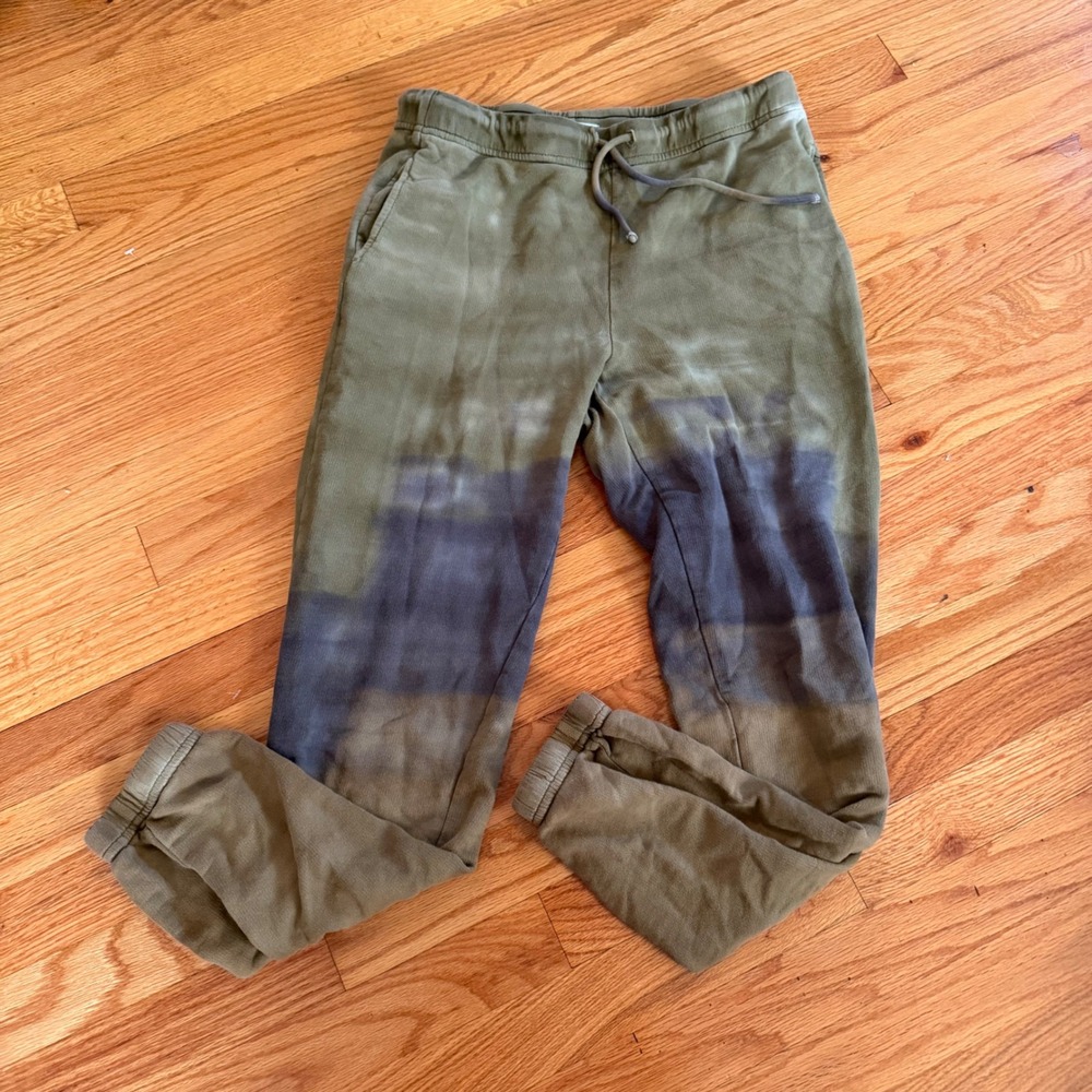 Cotton Citizen Brooklyn Jogger Olive Green Large Tie Dye Athleisure Streetwear